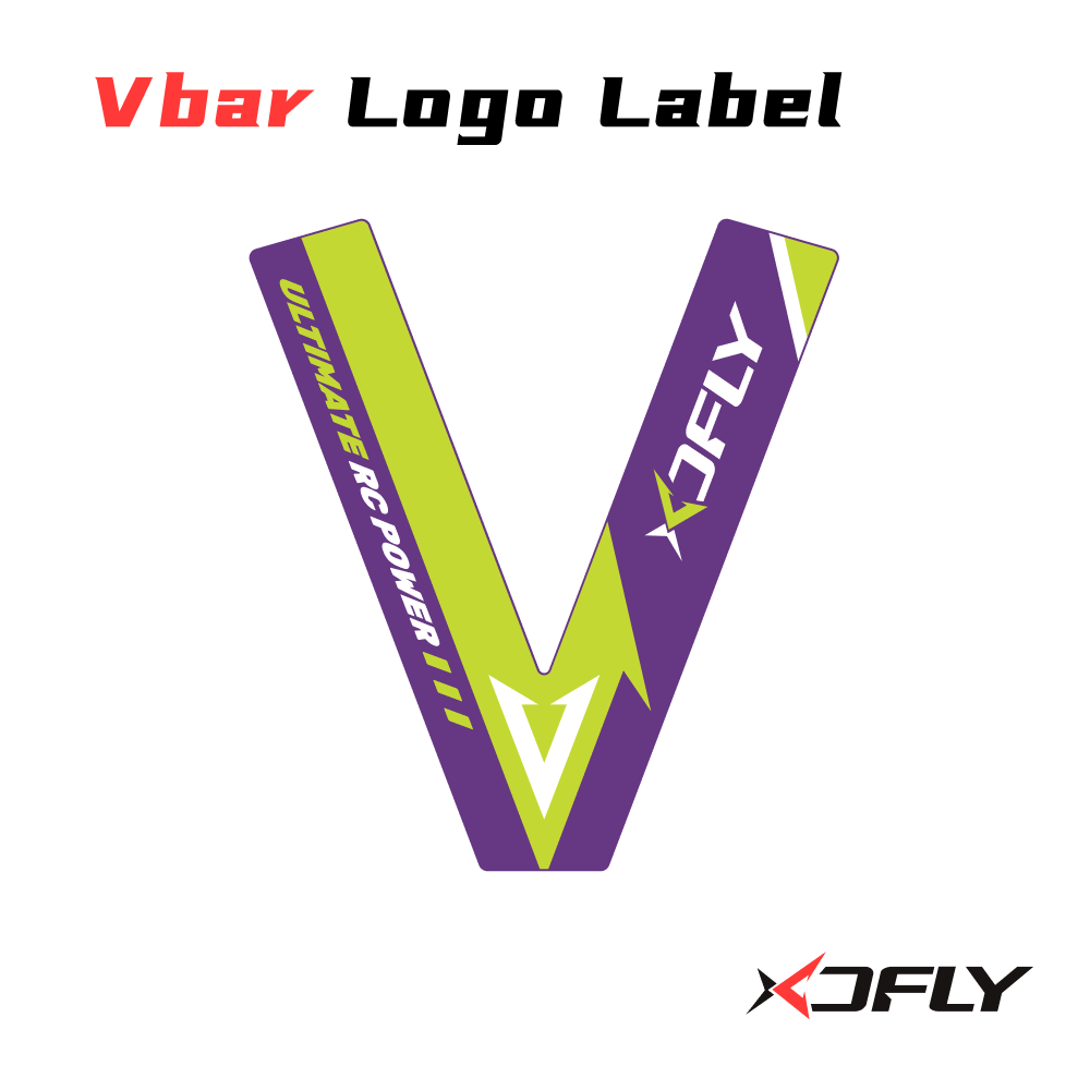 XDFly Logo Label Mikado VBar Sticker
